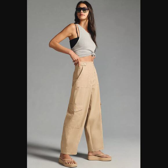 Beatrice .b Wide-Leg Cargo Pants - New Size 10 - Picture 1 of 9
